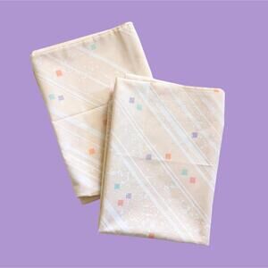 1980s Martex Pillowcases with Postmodern Design - 80s Bed Linens